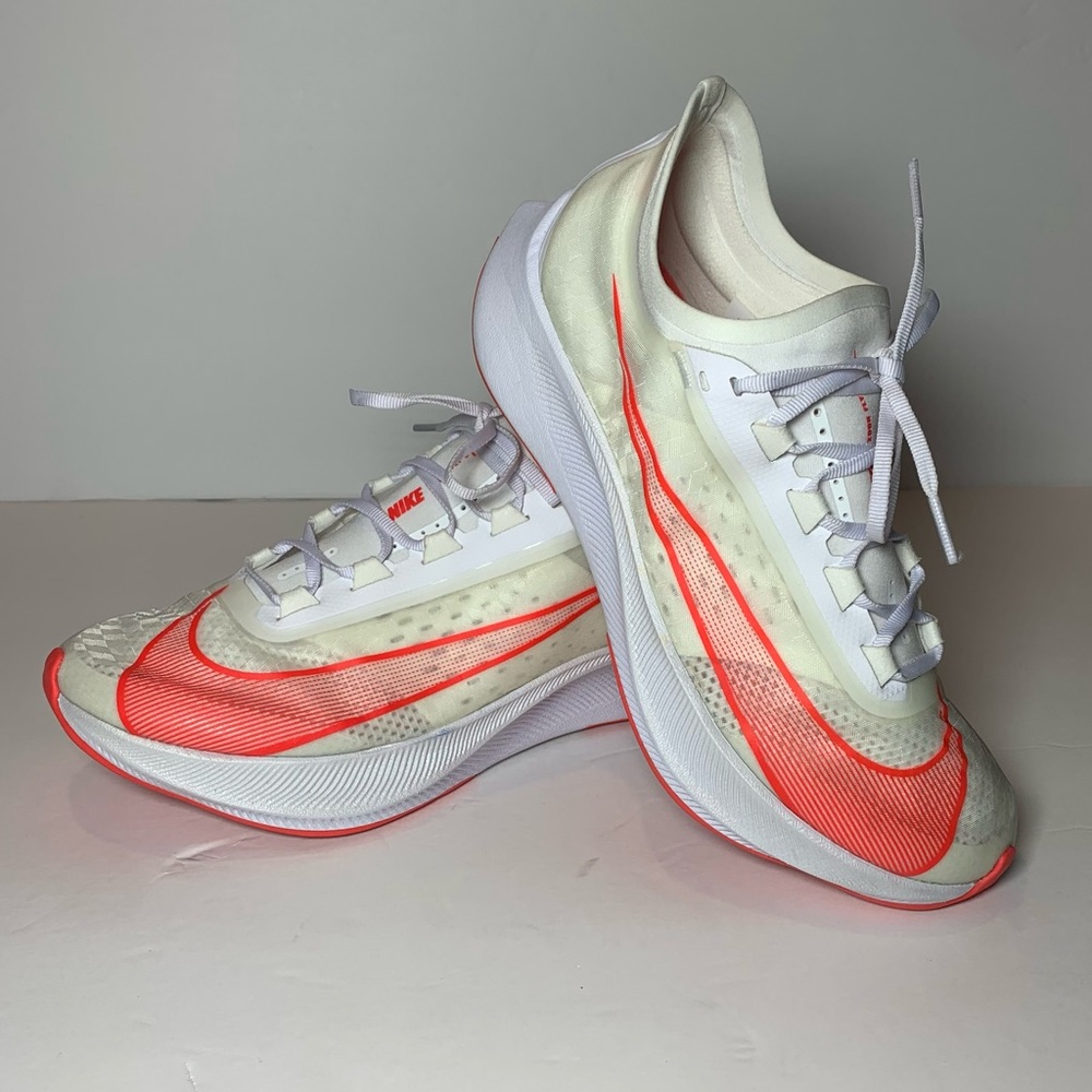 Nike Zoom Fly 3 White/Crimson Running Shoes AT8240-101